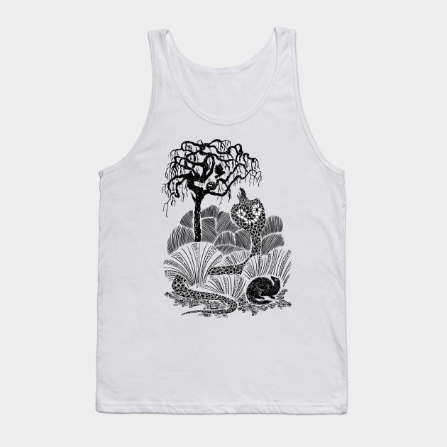 Cobra and mongoose Tank Top by VicaVeresk